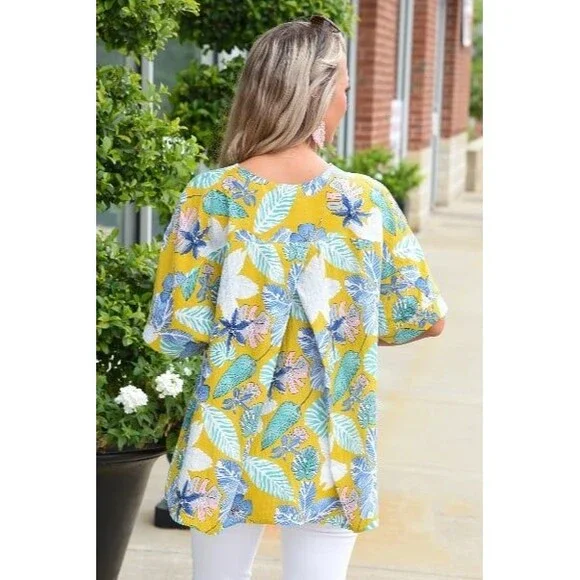 Easel Boutique Summer Sun Top size Small - Picture 5 of 5